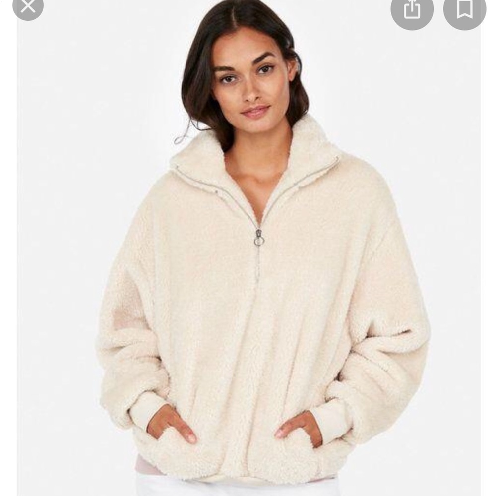 Express One Eleven Fleece Quarter Zip Sweatshirt